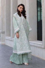 3 Piece Unstitched Embroidered Lawn Suit with Embroidered Chiffon Dupatta PM-52068