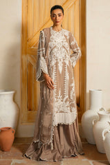 3 Piece Unstitched Embroidered Swiss Voile Suit with Embroidered Chiffon Dupatta LSV-52023