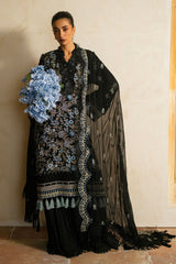 3 Piece Unstitched Embroidered Swiss Voile Suit with Embroidered Chiffon Dupatta LSV-52025