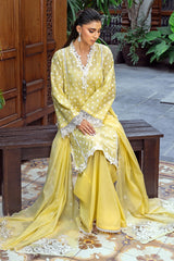 3 Piece Unstitched Lacquer Printed Lawn Suit with Embroidered Paper Cotton Dupatta PC-52001