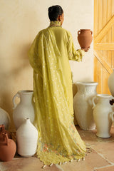 3 Piece Unstitched Embroidered Lawn Suit with Embroidered Jacquard Dupatta PM-52010