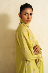 3 Piece Unstitched Embroidered Lawn Suit with Embroidered Jacquard Dupatta PM-52010