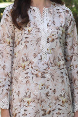 3 Piece Unstitched Embroidered Printed Lawn Suit with Embroidered Printed Chiffon Dupatta PR-52001