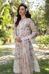 3 Piece Unstitched Embroidered Printed Lawn Suit with Embroidered Printed Chiffon Dupatta PR-52001