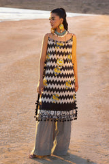 2 Piece Unstitched Embroidered Printed Lawn Suit TL-42115