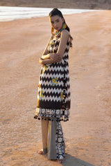 2 Piece Unstitched Embroidered Printed Lawn Suit TL-42115