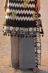 2 Piece Unstitched Embroidered Printed Lawn Suit TL-42115