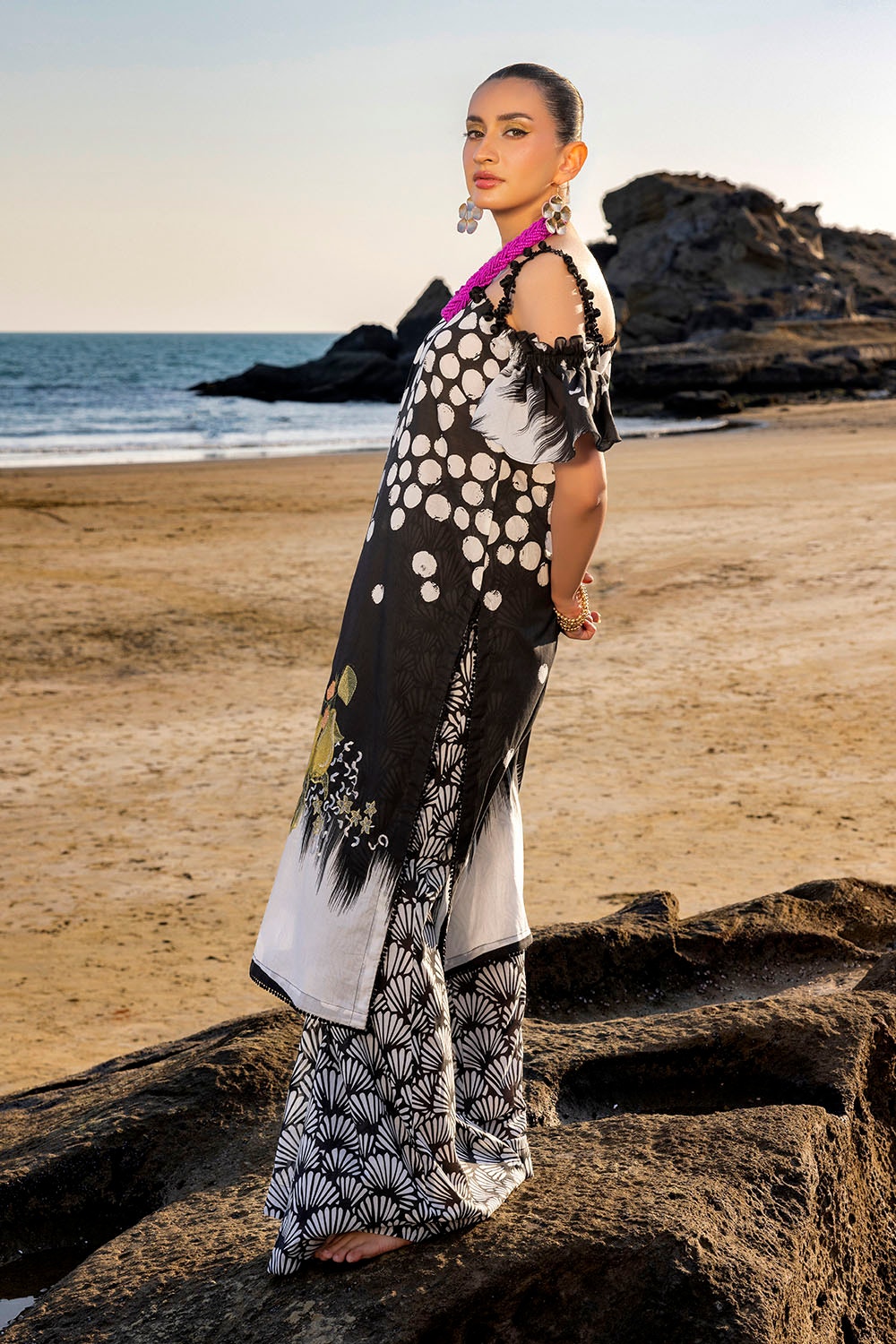 2 Piece Unstitched Embroidered Printed Lawn Suit TL-42116
