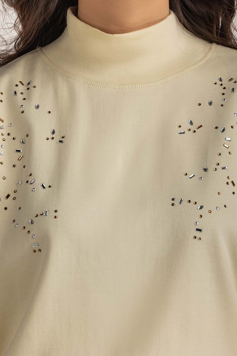 Embellished Loose Fit Tee WM-KTP-WS24-015