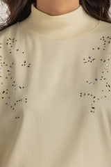 Embellished Loose Fit Tee WM-KTP-WS24-015