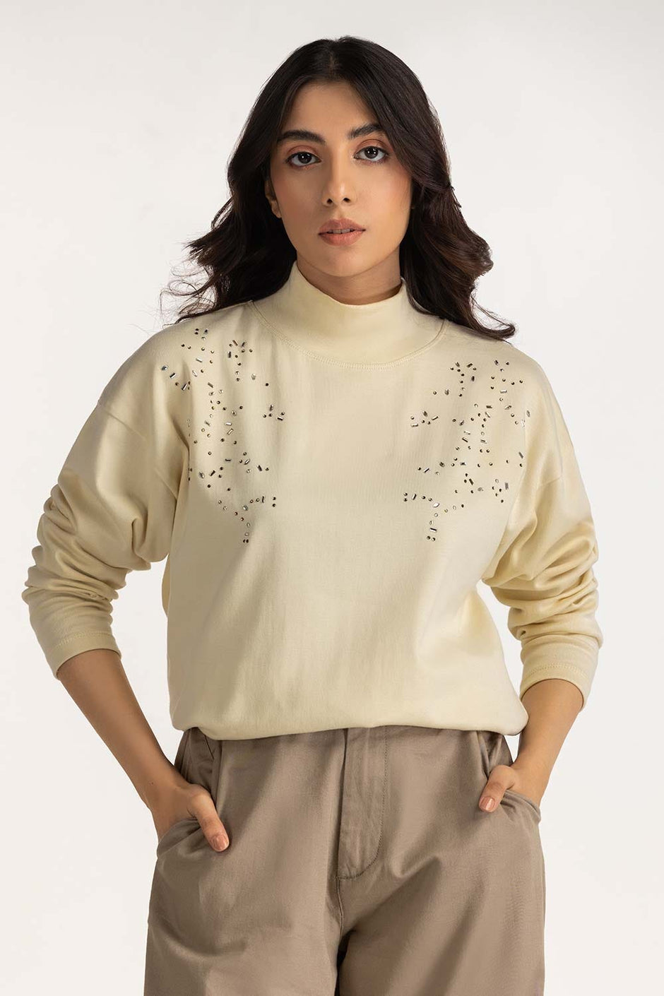 Embellished Loose Fit Tee