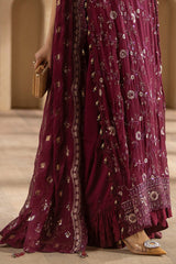 3 Piece Unstitched Embroidered Chiffon Suit with Embroidered Chiffon Dupatta LE-52014