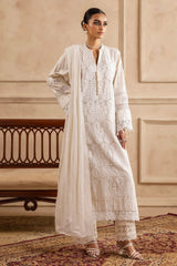 3 Piece Unstitched Embroidered Lawn Suit with Embroidered Chiffon Dupatta PM-52055