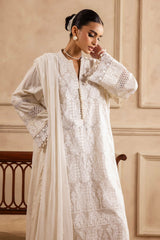 3 Piece Unstitched Embroidered Lawn Suit with Embroidered Chiffon Dupatta PM-52055