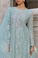 3 Piece Unstitched Embroidered Lawn Suit with Embroidered Chiffon Dupatta FE-52103