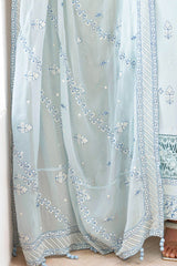 3 Piece Unstitched Embroidered Lawn Suit with Embroidered Chiffon Dupatta FE-52141