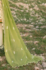 3 Piece Unstitched Printed Lawn Suit with Embroidered Chiffon Dupatta BM-52044