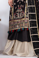 3 Piece Unstitched Embroidered Chiffon Suit with Embroidered Chiffon Dupatta FE-52167