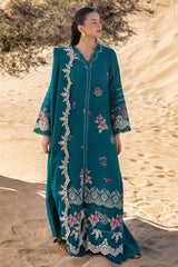 3 Piece Unstitched Embroidered Lawn Suit with Embroidered Denting Lawn Dupatta DN-52010