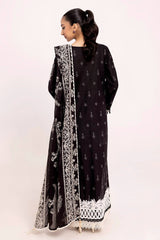 3 Piece Unstitched Embroidered Lawn Suit with Embroidered Denting Lawn Dupatta DN-52016