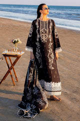 3 Piece Unstitched Embroidered Lawn Suit with Embroidered Denting Lawn Dupatta DN-52016