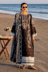 3 Piece Unstitched Embroidered Lawn Suit with Embroidered Denting Lawn Dupatta DN-52016