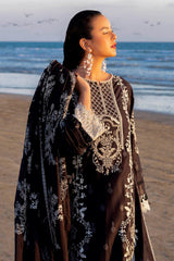 3 Piece Unstitched Embroidered Lawn Suit with Embroidered Denting Lawn Dupatta DN-52016