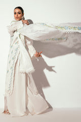3 Piece Unstitched Embroidered Printed Denting Lawn Suit DN-52032