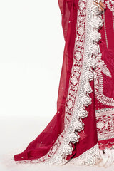 3 Piece Unstitched Embroidered Printed Denting Lawn Suit DN-42040