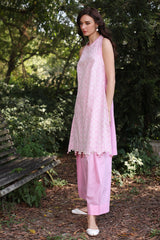 2 Piece Unstitched Embroidered Lawn Shirt with Dyed Trouser TL-52095
