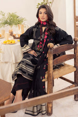 3 Piece Unstitched Embroidered Jacquard Suit with Embroidered Jacquard Dupatta FE-52106