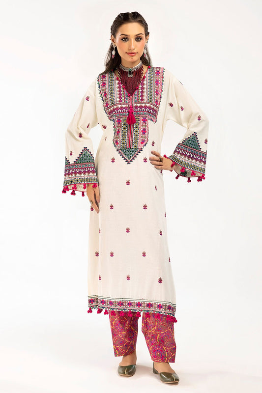 2 Piece Unstitched Embroidered Self Jacquard Suit TL-52120