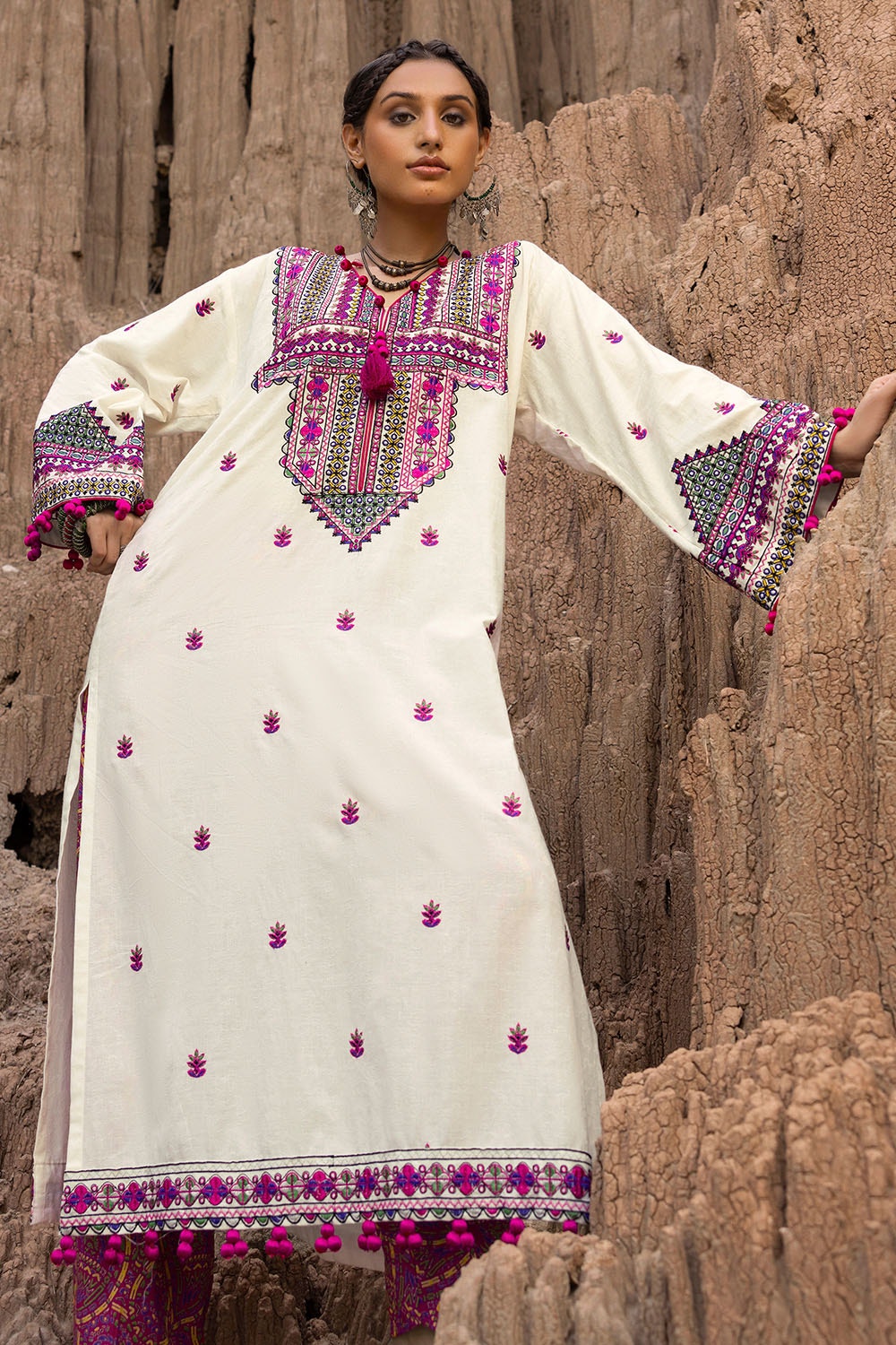 2 Piece Unstitched Embroidered Self Jacquard Suit TL-52120