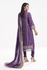 3 Piece Unstitched Embroidered Lawn Suit CL-52169