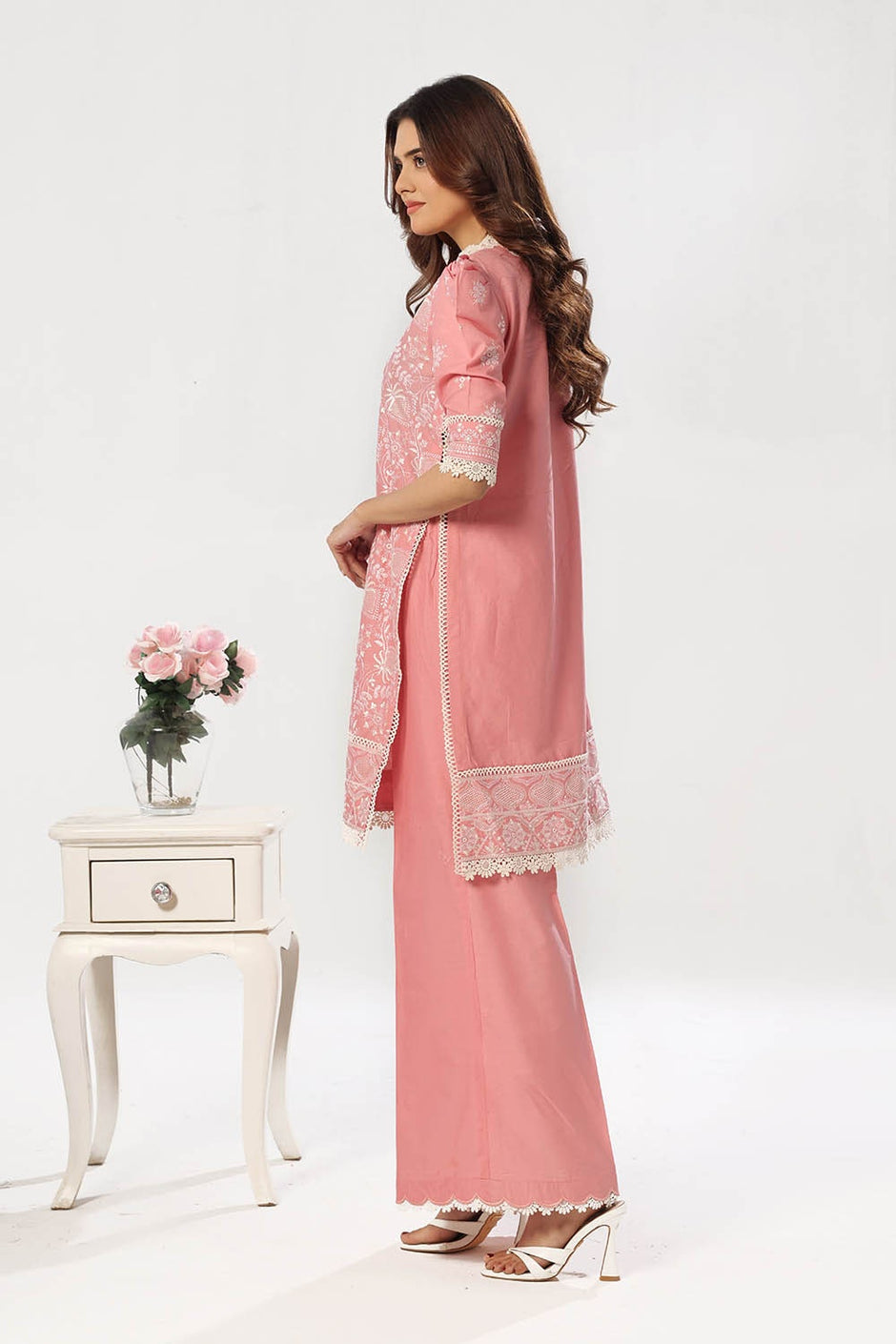 2 Piece Unstitched Embroidered Lawn Suit