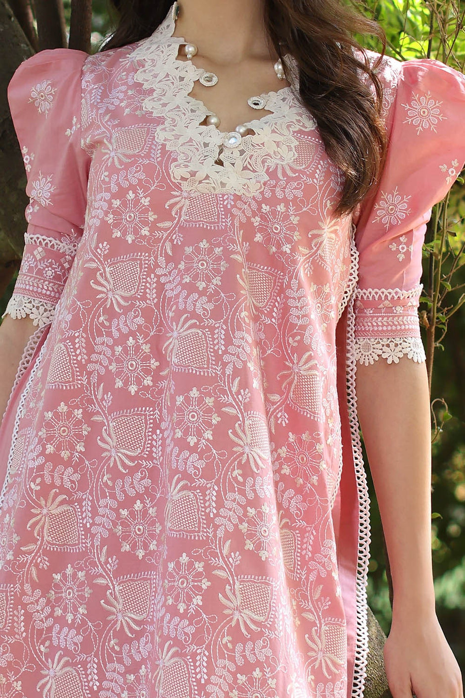 2 Piece Unstitched Embroidered Lawn Suit