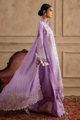 3 Piece Unstitched Embroidered Lawn Suit with Embroidered Leno Dupatta PM-52034