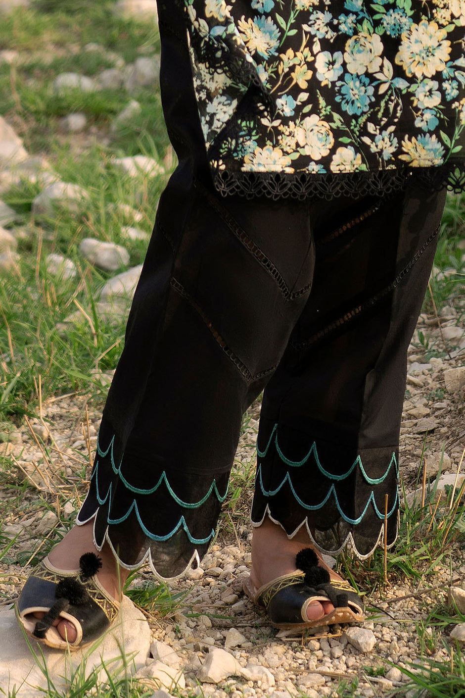 3 Piece Unstitched Printed Lawn Suit with Embroidered Chiffon Dupatta