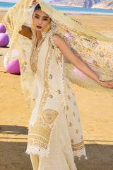 3 Piece Unstitched Printed Lawn Suit with Embroidered Chiffon Dupatta BCT-52013