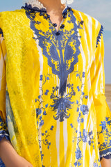 3 Piece Unstitched Printed Lawn Suit with Embroidered Chiffon Dupatta BCT-52015