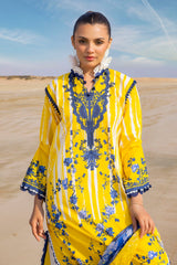 3 Piece Unstitched Printed Lawn Suit with Embroidered Chiffon Dupatta BCT-52015