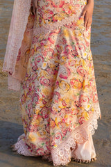 3 Piece Unstitched Printed Lawn Suit with Embroidered Chiffon Dupatta BCT-52016