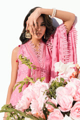 3 Piece Unstitched Embroidered Printed Denting Lawn Suit DN-42051