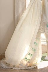 3 Piece Unstitched Embroidered Stripe Suit with Embroidered Stripe Dupatta FE-52014