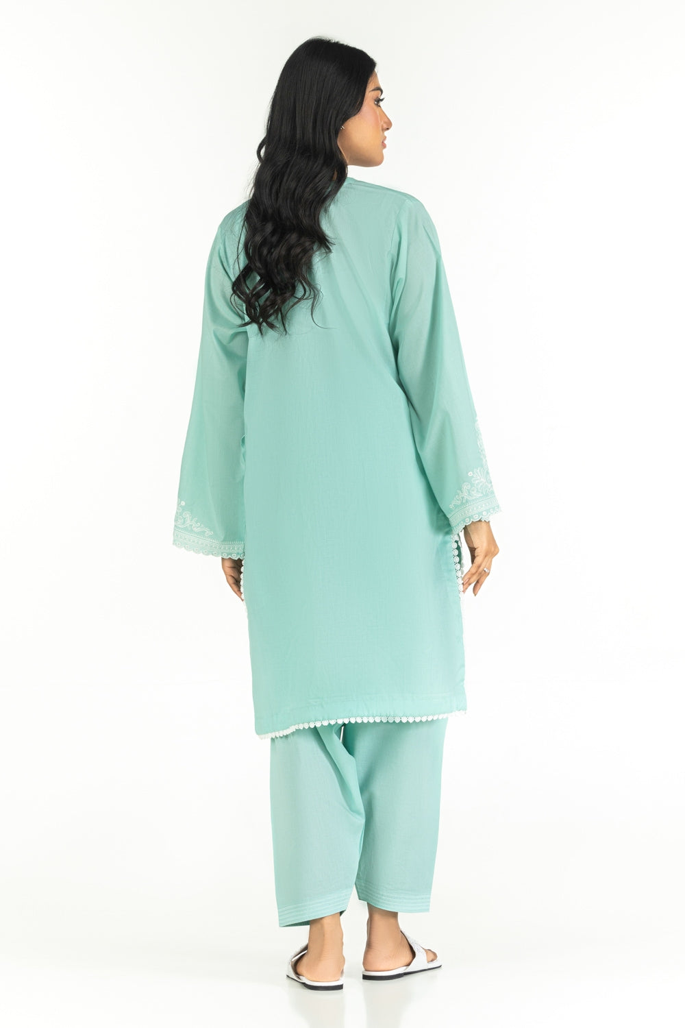 Cambric Embroidered Shirt And Shalwar IPST-44354