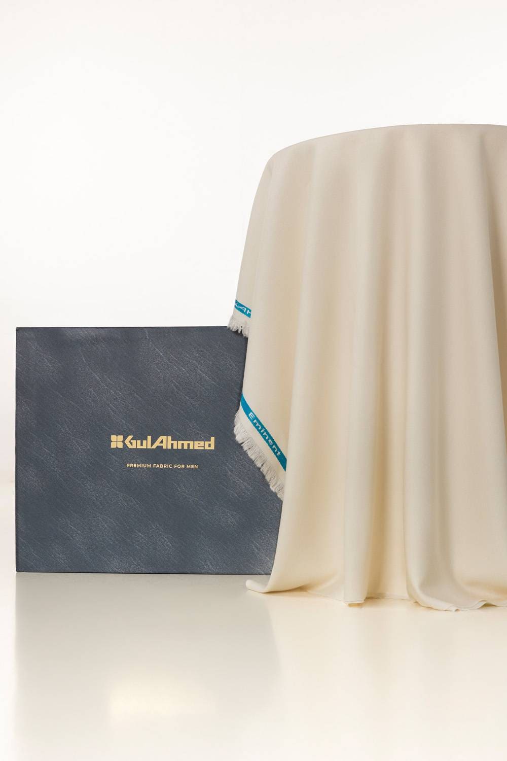 Eminent Unstitched Fabric Blended with Gift Box