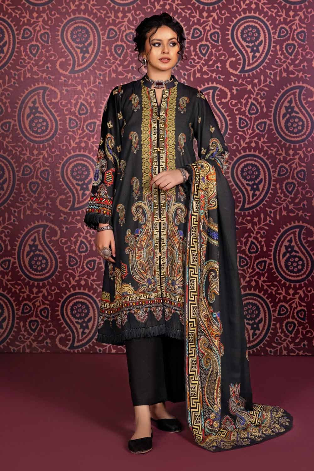 3 Piece Cotton Linen Unstitched Suit