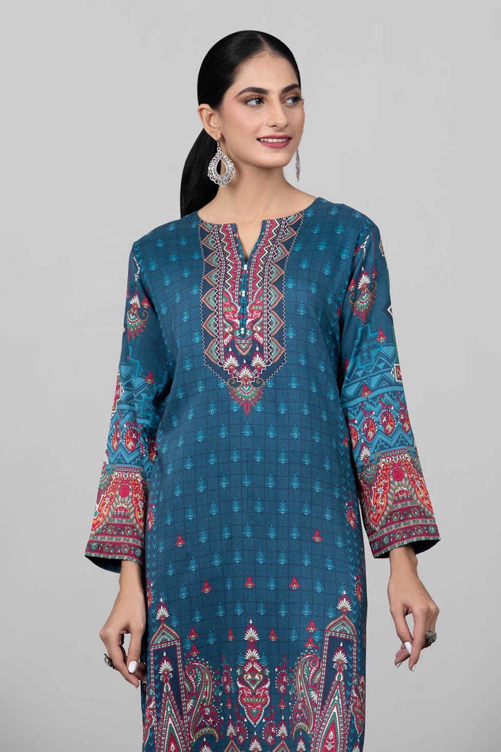 1 Piece Linen Unstitched Digital Printed Fabric VS-22005