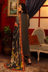 3 Piece Embroidered Linen Unstitched Suit with Digital Printed Linen Dupatta LT-32005