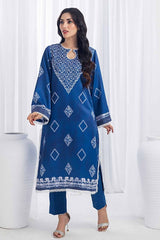 Printed Twill Linen Unstitched Shirt WNSS-32023